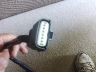 Back up Camera pigtail connection which plugs into truck near spare tire.jpg Back up Camera pigtail connection which plugs into truck near spare tire.jpg